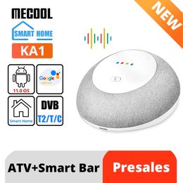 Mecool Smart Speaker KA1 TV Box met Google Original Voice Assistant 4G 32G AMLOGIC S905X4 TWEE MERK WIFI 2.4G/5G