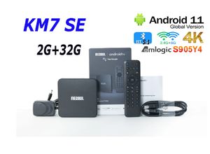MECOOL TV Box KM7 SE 2GB DDR4 32GB Android 11 Gogle-gecertificeerd 4K Amlogic S905Y4 HDR10 2.4G / 5G WIFI-voorvoegsel VS KM2 PLUS DELUXE HAKO PRO