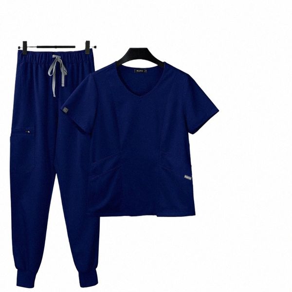 Ropa médica para mujeres Soft Veterinary Dentist Scrub Sets Uniforme Joggers Phcy Pet Shop Clínica Ropa de trabajo Precio al por mayor E6WN #