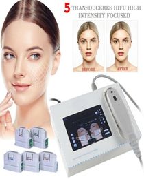 Grade médical à haute intensité Ultrasons Hifu Machine Face Face Skin Lift Repoval Corpy Sminmming With 5 Heads Cartridges 1545122