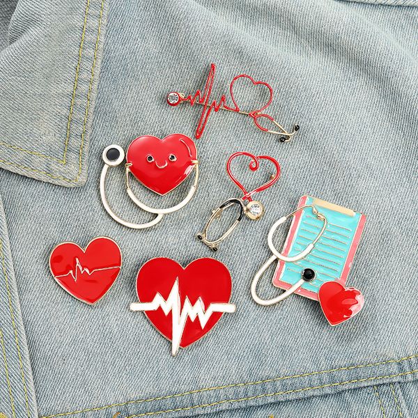 Infirmière médicale émail broche broches ensemble esthétique mignon revers badges épingles cool pour sacs à dos chapeau sac collier bricolage mode bijoux accessoires