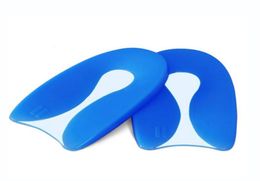 Gel de silicone médical UShape fasciite plantaire protecteur de talon coussin d'éperon douleur éperons osseux inserts de chaussures d'Achille semelle intérieure7991924