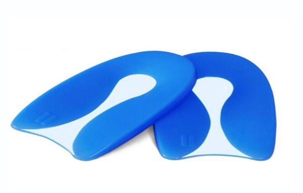 Gel de silicone médical UShape fasciite plantaire protecteur de talon coussin d'éperon douleur éperons osseux inserts de chaussures d'Achille semelle intérieure2688161