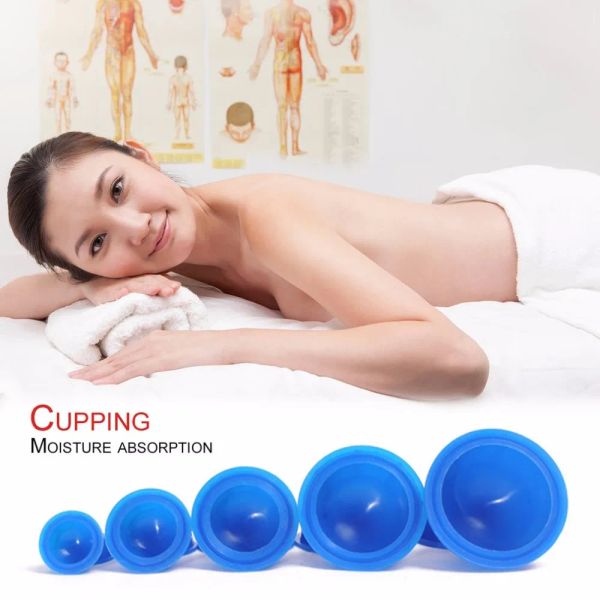 Médecine 12pcs / ensemble Masqueur corporel Helper Anti-cellulite Silicone Vacuum Cupting Cup Family Health Care Massage Thérapie Tasse de thérapie