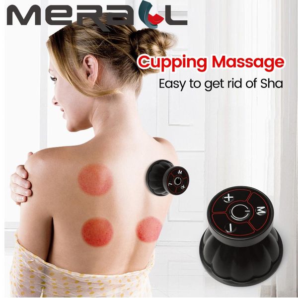 Médecine électrique ventouses masseur basse fréquence chauffage pression négative grattage ventouses dissiper l'humidité cou dos Massage Spa