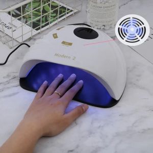 Medicine Professional 120W UV LED Nail Lamp Dryer met ventilator 45 LED's voor het drogen van nagelgellak Nieuwe manicure pedicure nagel salon lampdroger