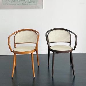 Fauteuil médiéval, chaise de salle à manger d'extérieur pour café de cour, design semblable au rotin avec siège en maille, parfait pour les loisirs sur le balcon familial et les meubles de camping