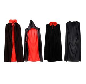 Middeleeuwse Halloween Cloak Death cowl doek tovenaar heksen cape 150 cm gewaad voor kerstcosplay vampire fancy jurk mannen
