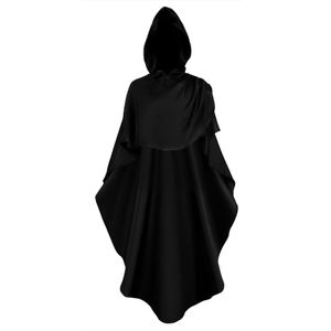 Médiéval Knight Hooded Long Cloak pour adulte cosplay Costume Halloween Cape Horror Wizard Robe Halloween Cocktail Costumes