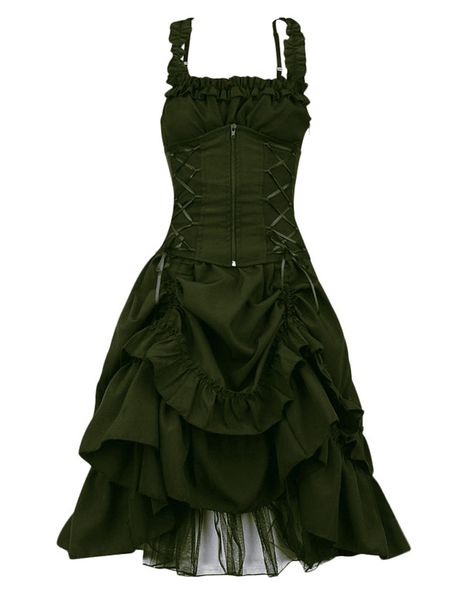 Vestido de Lolita gótica Retro Medieval Kawaii Goth Vintage mujer Steampunk corte princesa sin mangas Vestidos Bodycon noche Halloween Vestidos de fiesta