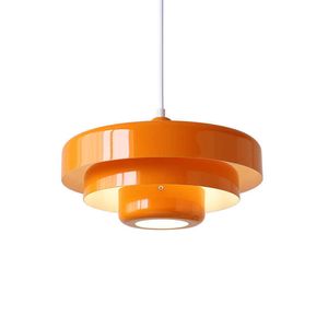 Médiéval rétro Orange suspension lampe salle à manger Restaurant décor à la maison LED plafond lustre éclairage pour café bar suspendus lumières 0209