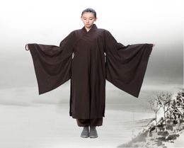Meditación zen shaolin hanfu ropa tradicional china para disfraz de monje ropa budista bata de monje taoísmo ropa tibetana 7874892