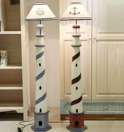 Méditerranéen Sea Lighthouse Fanch Lamp Retro Ocean Living Room Bedroom debout décor coloré Enfants Light Lampes 6540953