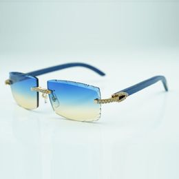 Gafas de sol cool diamante medianas 3524031 con patas en azul natural y lentes de corte de 57 mm
