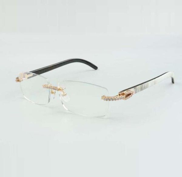 montures de lunettes de soleil buffs diamants moyens 3524012 avec cornes de buffle hybrides naturelles et lentilles 56 mm5275943