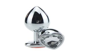 Middelgrote hart diamant diamant anale buttplug sex speelgoed voor mannen vrouwen houden van plug ass plug anale masturbatie roestvrijstalen producten 5883154