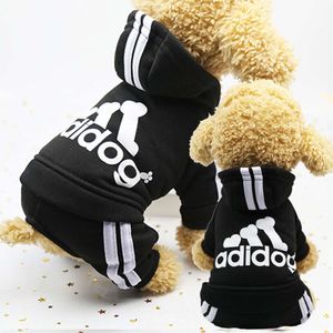 Medium warme kleine kledinghond voor luxe hondenkleding puppy chihuahua designer kleding jumpsuits herfst en winter zachte vierbenige pet pet sweater 7 kleur groothandel 271