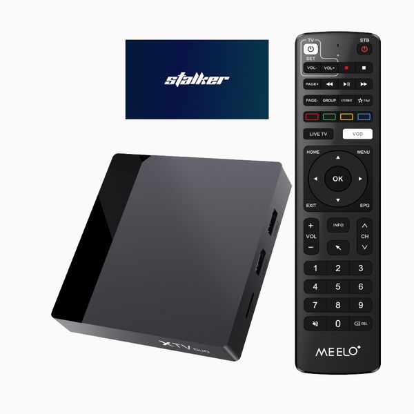 Meelo le plus intelligent XTV Duo TV BOX décodeur STALKER Amlogic S905W2 double WIFI Android 11 AV1 HDRPLUS