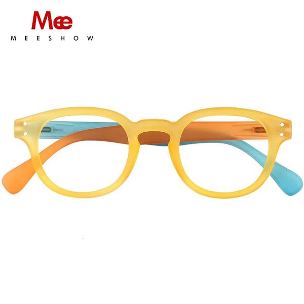 Meeshow Reading Lunes Womens Retro Glass Frame Men Europe Europe Élégant lunettes de marque Gafas 1.75 Lesebrille 1513 240416