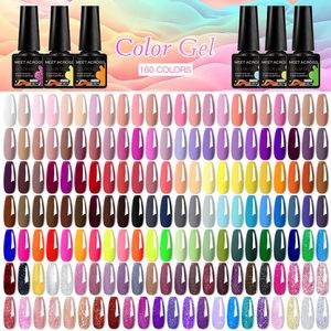 Ontmoet over 160 kleuren 7l gel nagellak roze groene blauwe fluorescerende zomer glitter vernis semi permanente kunst 240425