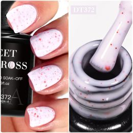 Ontmoet over 7 ml Snowfalke Cream gel nagellak Glitter pailletten Nail Art Hybrid Varnish Semi Permi -Soak Off UV -gel voor nagels