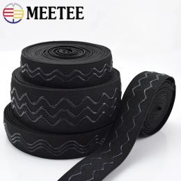 Meetee 2/5/10 METTERS 2-4CM BAND NON SLIP ELASTIC WAVE SILICONE BEINDE