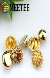 MUNCEEE Botón de metal dorado para dama Doraiton Flower para reemplazar material de ropa Camisas de mujeres Ségulos de costura de costura5438451