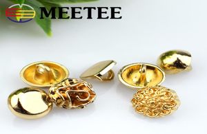 Meetee gouden metalen knop voor damesjurk Decoraiton bloem voor vervangen kledingmateriaal vrouwen shirts truien truien naaien accessoires7272946