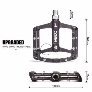 Meetlocks Trois pédales de vélo de roulement scellé ultralight en aluminium alliage non skid pédales cycle du cycle