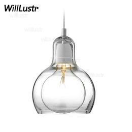 Mega Bulb SR2 Hanglamp Suspensie Lamp Modern en Tradition Clear Smoke Amber Glass Lighting El Restaurant Dining Room Li289s