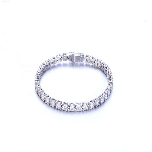 Megan – bijoux en or blanc 18K/14K, chaîne de tennis, bracelet, fiançailles, mariage, cadeau pour femmes, pierres précieuses Moissanite, vente en gros, offre spéciale