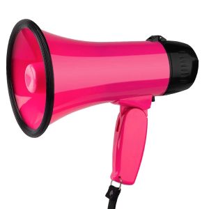 Mégaphone 25 watt Bullhorn Megaphone avec sirène haut-parleur enregistrant des conférenciers de klaxon