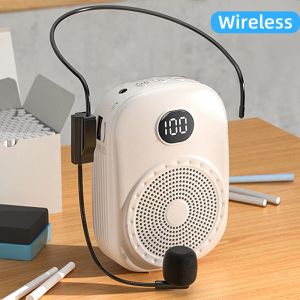 Megaphone 8W 4600MAH draadloze spraakversterker Multifunctionele draagbare persoonlijke stemluidspreker met microfoonweergave voor leraren spraak