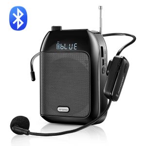 Mégaphone aporo t9 portable bluetooth vocal amplificateur réduction du bruit de haut de haut-parleur sans fil microphone pour l'enseignement de la touche