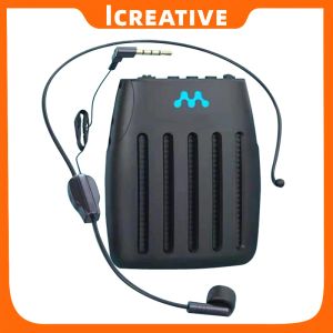 Megaphone Icreative Portable Classroom Voice versterker leraren BT5.0 Oplaadbare draadloze luidsprekers Hoornspreker met microfoon