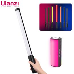 Mégaphone ulanzi ilight vl119 rgb Handheld Light Wand LED RGB Stick 25009000k Photography Lighting Magnetic Tube Light for Video Vlog