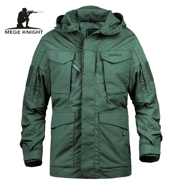 Mege Brand M65 Militaire Camouflage Vêtements pour hommes US Army Tactique Coupe-vent à capuche Veste de terrain Outwear casaco masculino 211029