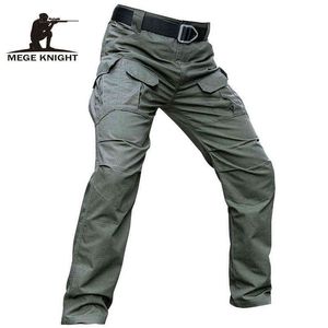 Pantalones tácticos para hombre de la marca Mege, pantalones de combate del ejército militar de camuflaje, pantalones Cargo informales Ripstop, envío directo de fábrica H1223