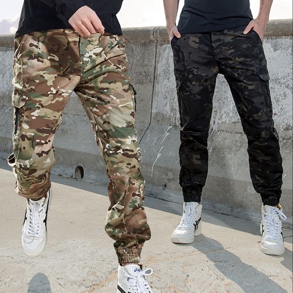 Mege Brand Tactical Jogger Pants US ejército Camuflaje Cargo Pantalones Streetwear Hombres Pantalones de trabajo Resistente al desgaste Urban Spring Autumn 201116