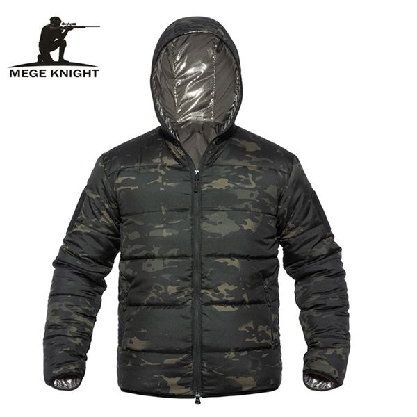 Mege marque hiver Parka hommes militaire Camouflage vêtements printemps chaud thermique à capuche hommes veste d'hiver manteau poids léger 211124