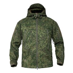 MEGE Hommes Militaire Camouflage Polaire Tactique Veste Hommes Imperméable Softshell Coupe-Vent Hiver Armée À Capuche Manteau Chasse Vêtements 220819