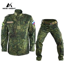 Mege Russische Militaire Uniform Russische Camouflage Tactische Apparatuur Mannen Outdoor Winter Werken Kleding Leger Visikov 240202
