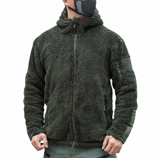 mege tactique ours peau ours polaire veste lg polaire sweat à capuche nous manteaux de travail militaires en plein air camoue sweats à capuche chauds 36Qs #