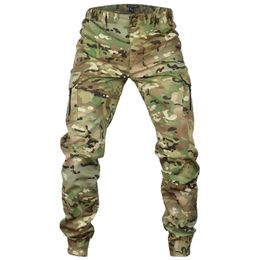 Mege tactique Camouflage Joggers extérieur Ripstop Cargo pantalon vêtements de travail randonnée chasse Combat pantalon hommes Streetwear 240122