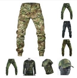 Mege Joggers de camouflage tactique pantalon de cargaison de cargaison de cargaison de travail de chasse à la chasse