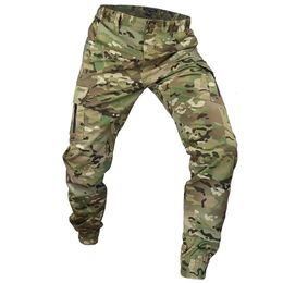 Mege Joggers de camouflage tactique pantalon de cargaison de cargaison Ripstop Randage de la randonnée de la chasse au pantalon pour hommes Streetwear 240409