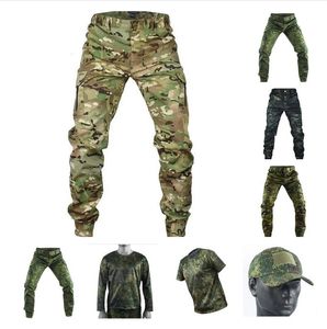 Mege Tactical Camouflage Joggers Outdoor Ripstop Cargo Pants Working Clothing Hiking Hiking Hunting Combat Trousers Mens Streetwear