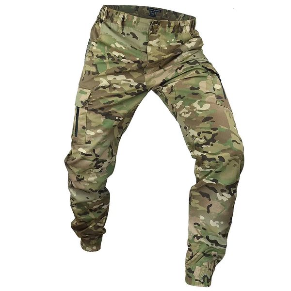 Mege tactique Camouflage Joggers extérieur Ripstop Cargo pantalon vêtements de travail randonnée chasse Combat pantalon hommes Streetwear 240130