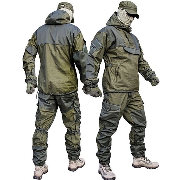 Mege Tactique Camouflage Militaire Russie Combat Uniforme Ensemble Vêtements De Travail En Plein Air Airsoft Paintball CS Gear Formation Uniforme 211220