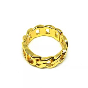 Megin Or Jaune Rempli Ins Anglais Lettre Di C Vintage Boho Bague Chaîne Anneaux pour Hommes Femmes Mariage Couple Ami Cadeau Bijoux 240119